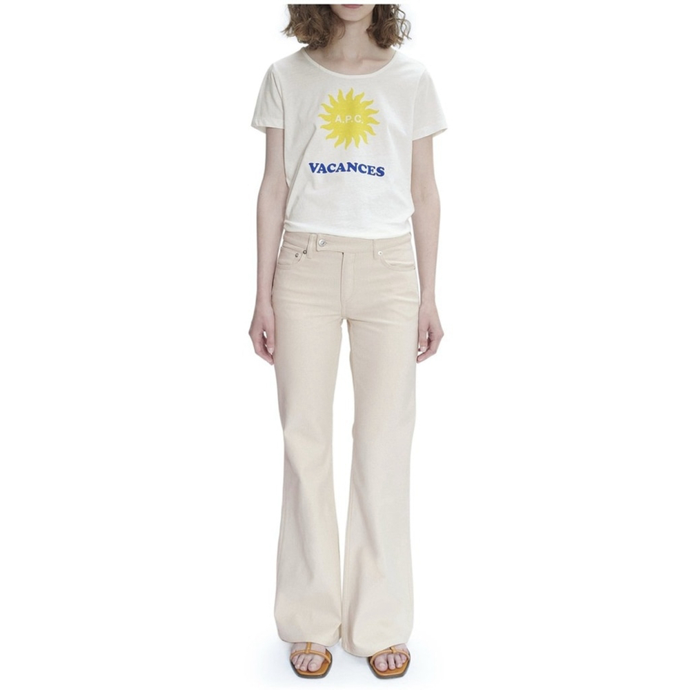 A.P.C. ISADORA NATURAL DENIM FLARE JEANS
